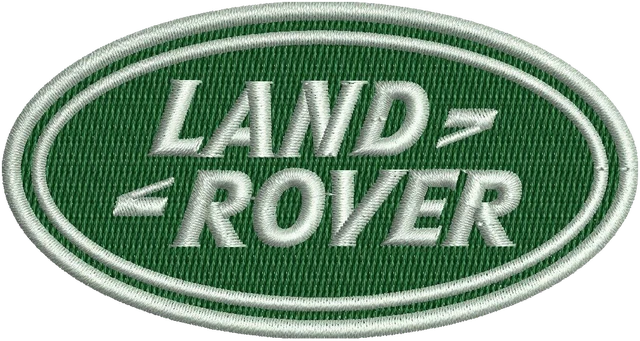 Diseño de bordado Nuevo logotipo Land Rover sobre tela