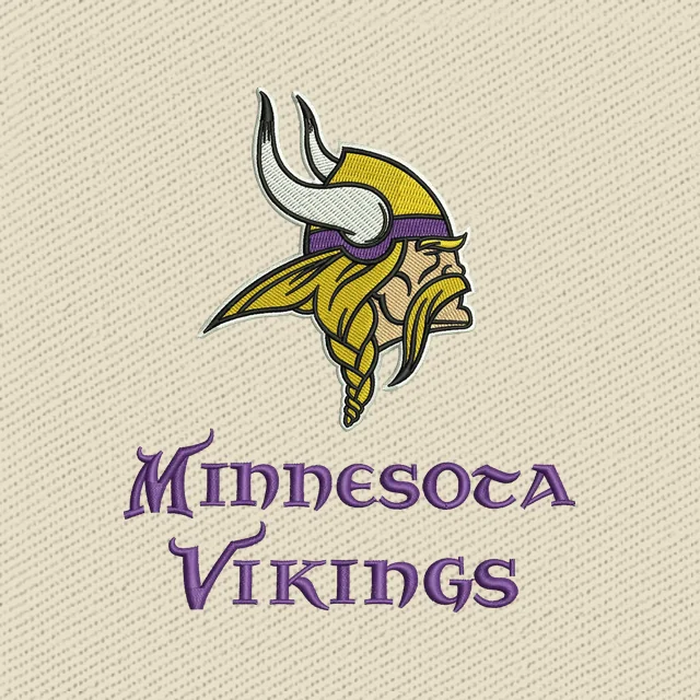 New Minnesota Vikings Logo 2 Stickdatei
