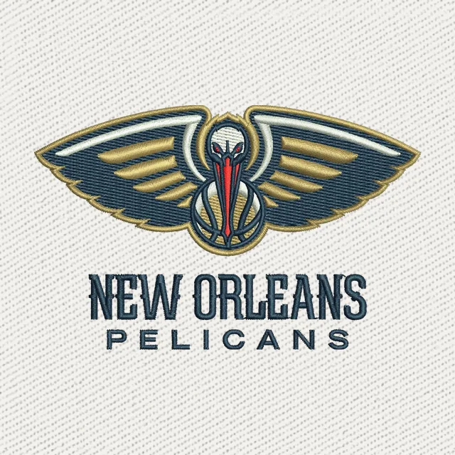 New Orleans Pelicans Basketball Team Logo 2 Stickdatei