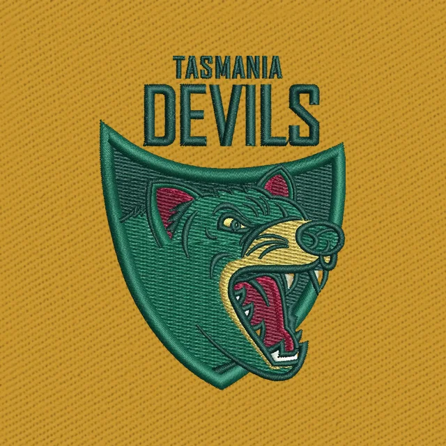 New Tasmania Devils Logo Stickdatei