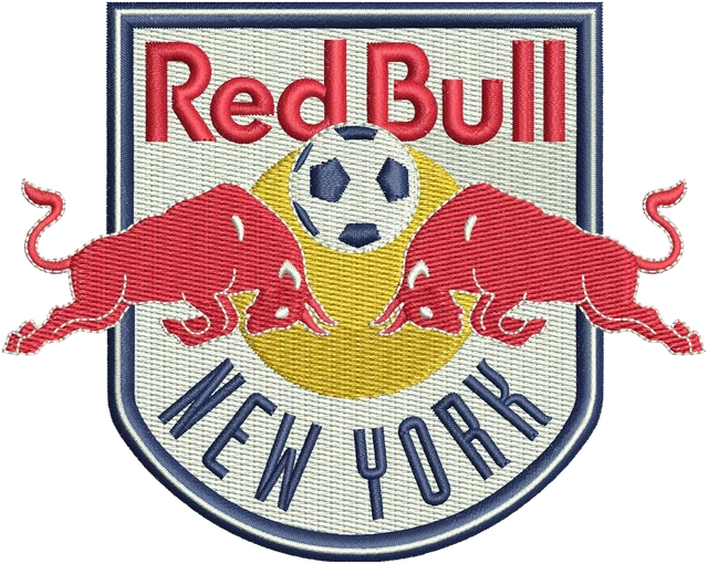 Ricamo Logo del club di calcio New York Red Bulls su tessuto