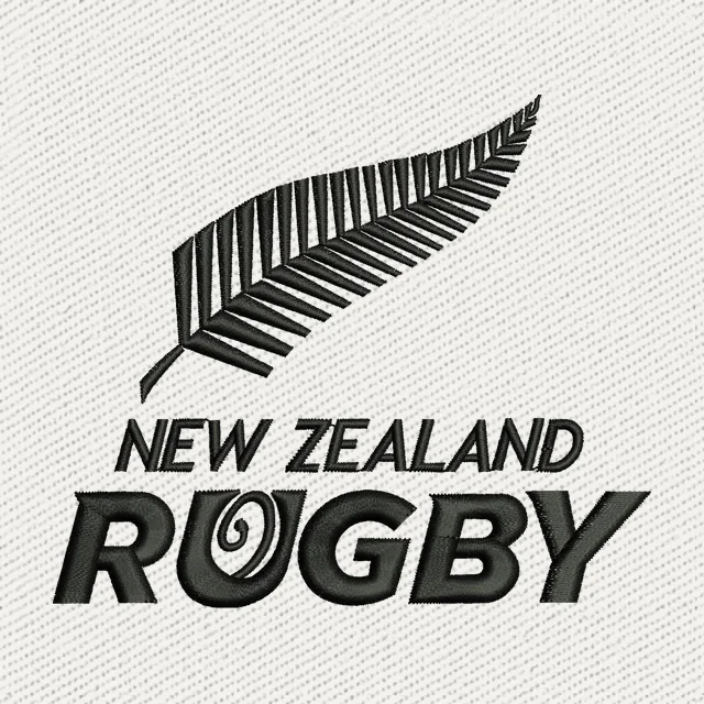 New Zealand Rugby Silberfarn-Logo
