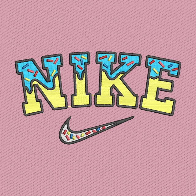 Nike Cakes Embroidery Design