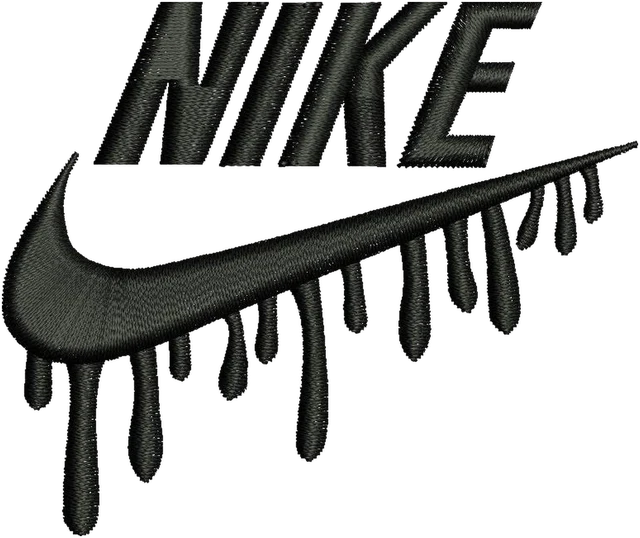Motif de broderie Nike logo 2 brodé sur tissu