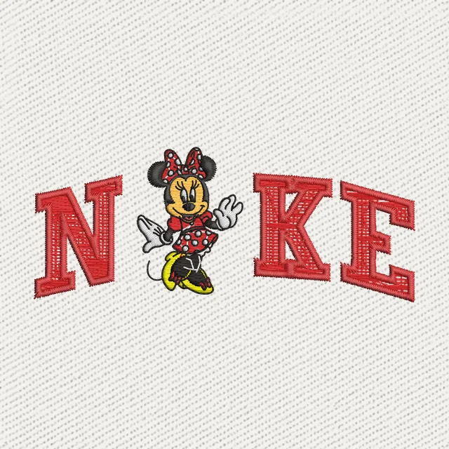 Nike Minnie Embroidery Design