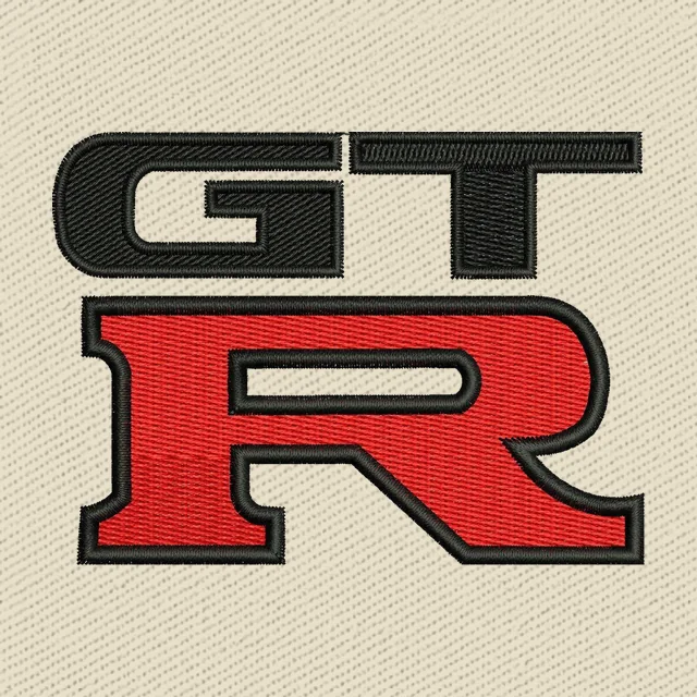 Nissan GT R Logo 2 Embroidery Design