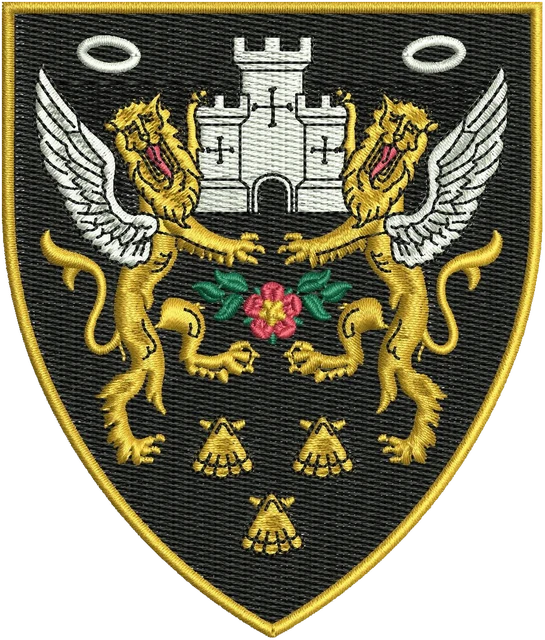 Ricamo Logo Northampton Saints Rugby Football Club su tessuto