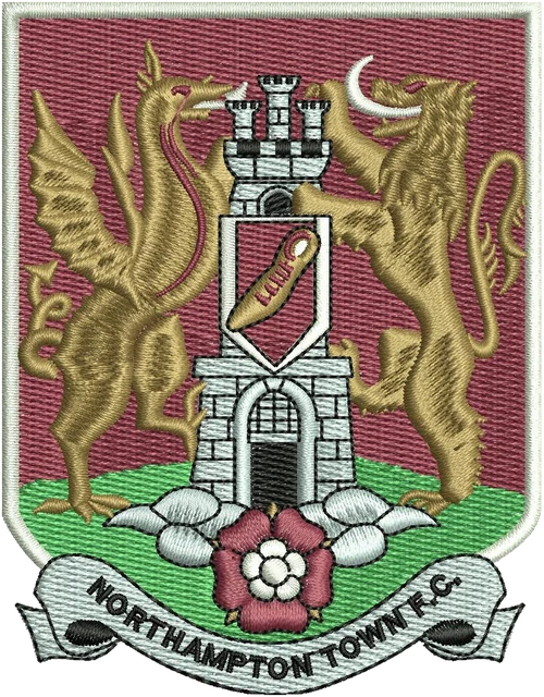Ricamo Northampton Town FC Stemma araldico su tessuto