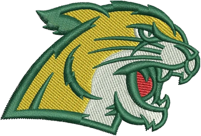Motif de broderie Northern Michigan University logo 2 brodé sur tissu