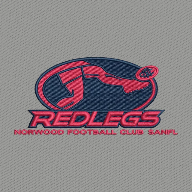 Norwood Redlegs Football Club Logo Stickdatei