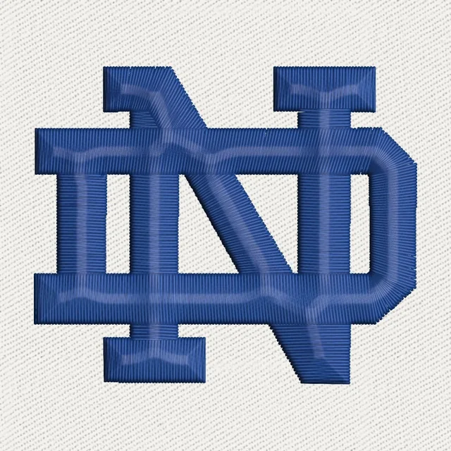Notre Dame Fighting Irish Football Embroidery Design