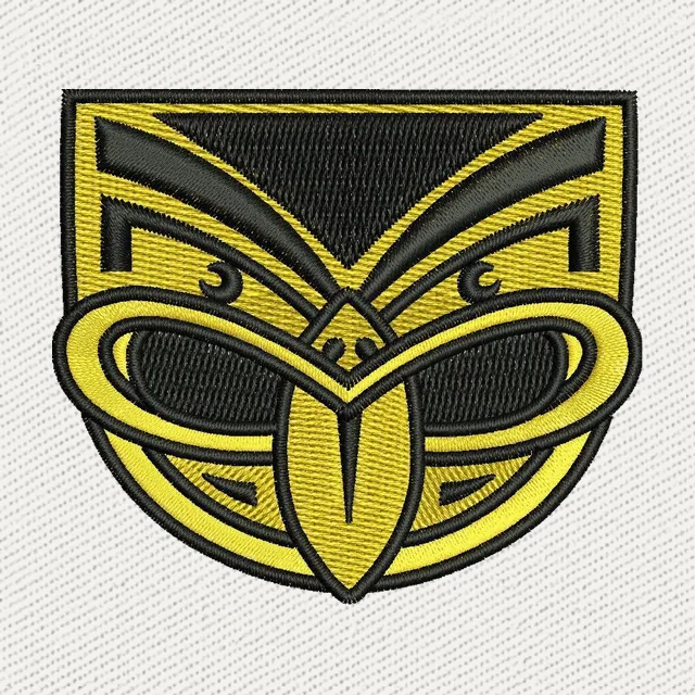 NRL Warriors Black Gold Stickdatei