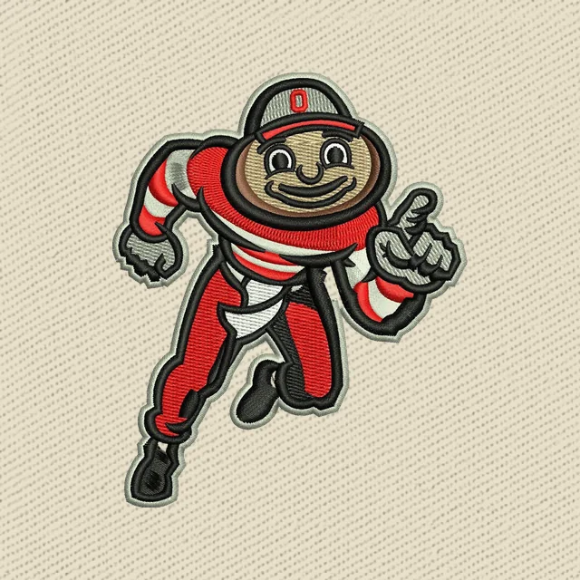 Ohio State Brutus Buckeye 2 Stickdatei