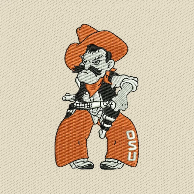 Oklahoma State Cowboys Mascot Logo Stickdatei