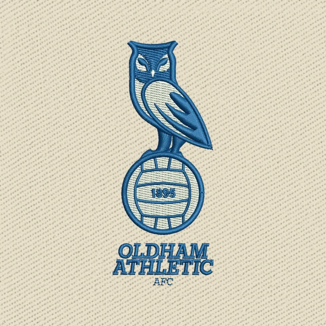 Oldham Athletic Association Football Club Logo Stickdatei