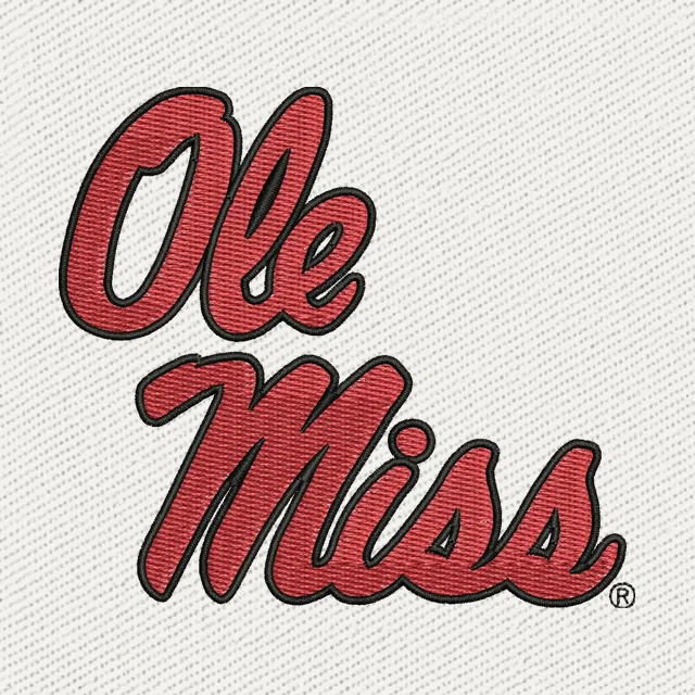 Ole Miss University of Mississippi Logo Stickdatei