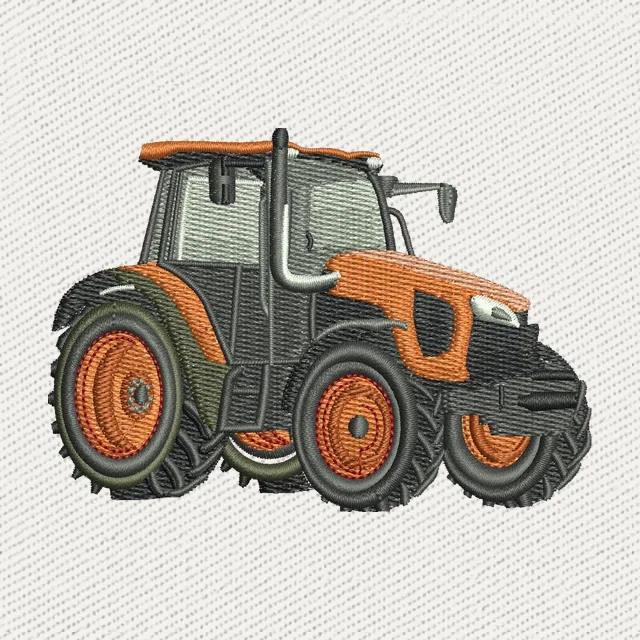 Tractor naranja