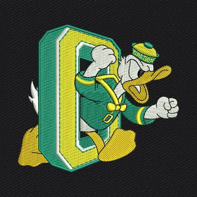 Oregon Ducks University Logo 2 Stickdatei
