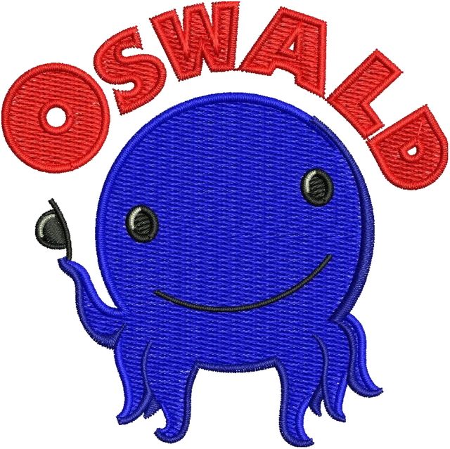 Ricamo Oswald su tessuto