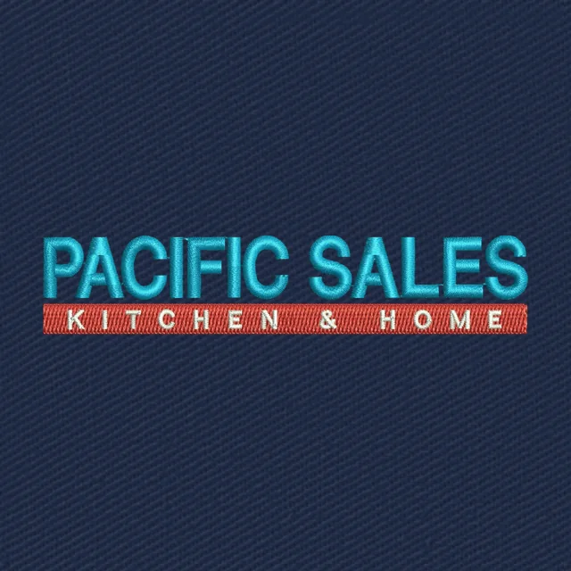 Pacific Sales Kitchen and Home Wordmark Embroidery Design