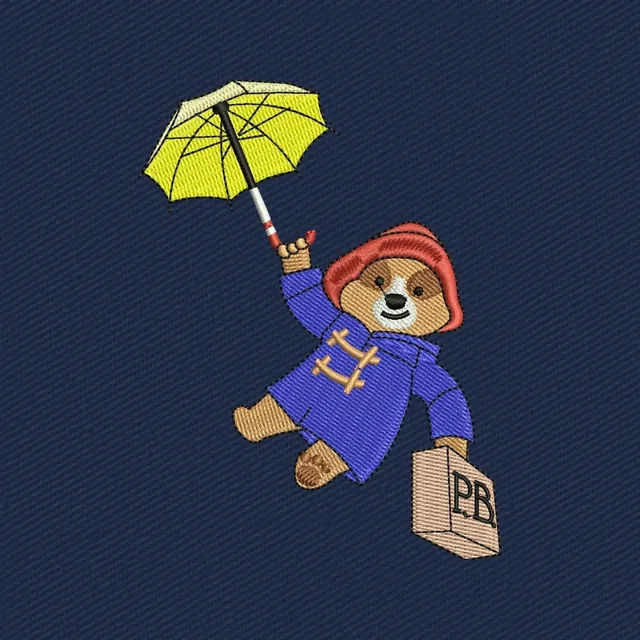 Paddington Bear Embroidery Design