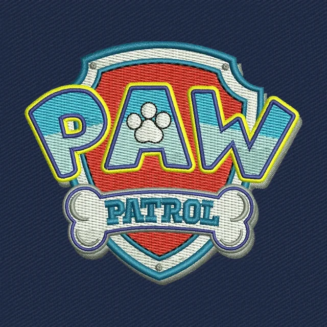 Paw Patrol Paw Shield Logo 2 Embroidery Design