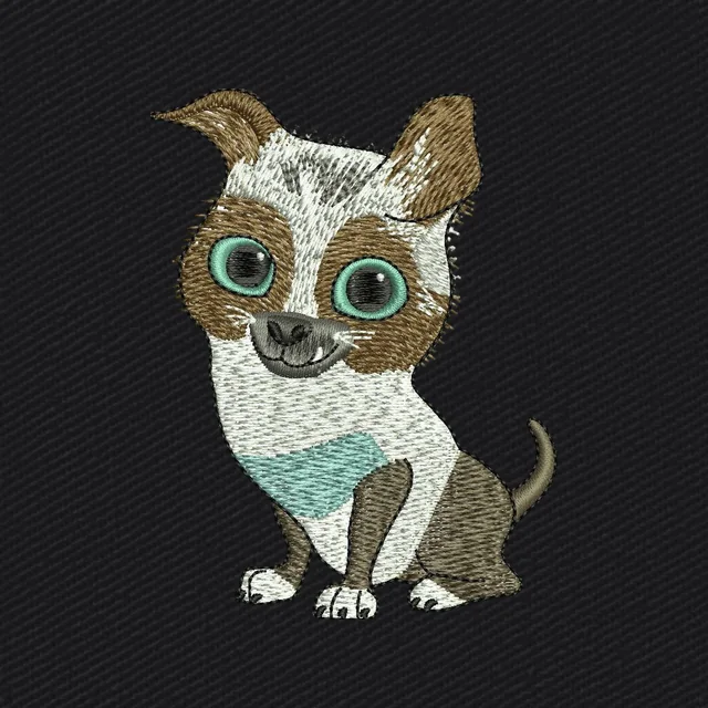 Perrito big-eyed dog character