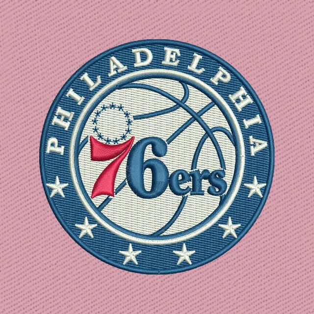 Philadelphia 76ers Logo Stickdatei