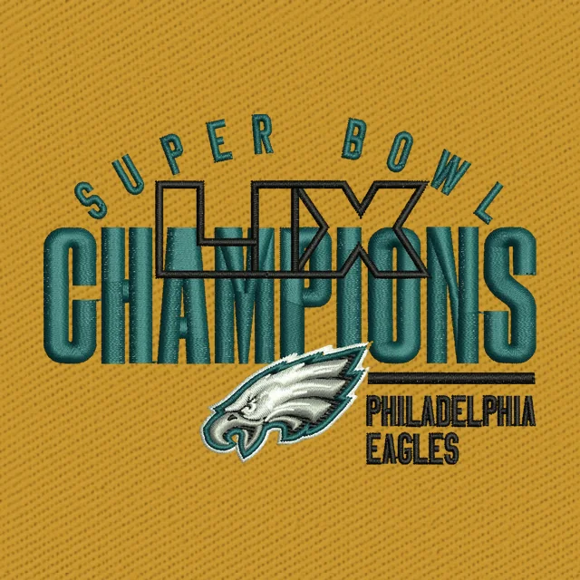 Philadelphia Eagles Super Bowl LIX Champions Logo 2 Embroidery Design
