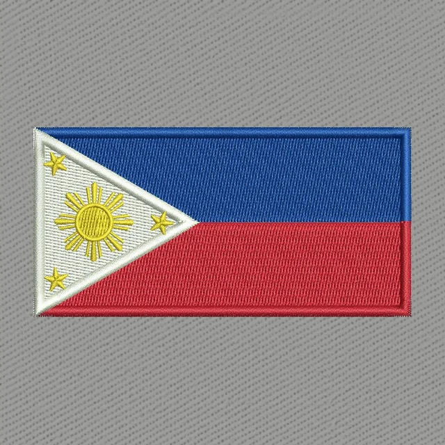 Philippines Flag Embroidery Design