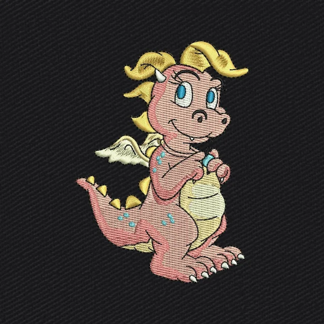 Pink Dragon Tales Stickdatei