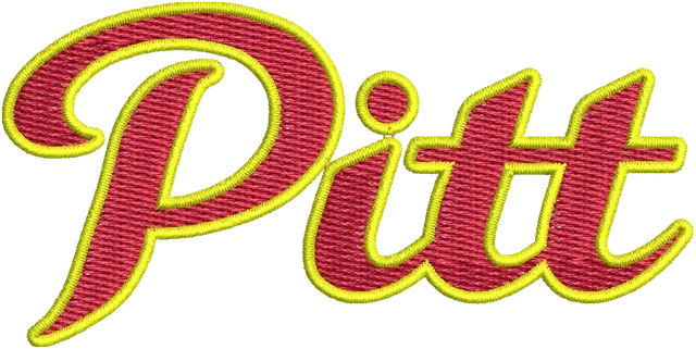 Diseño de bordado Logotipo del equipo de fútbol americano Pittsburg State Gorillas sobre tela
