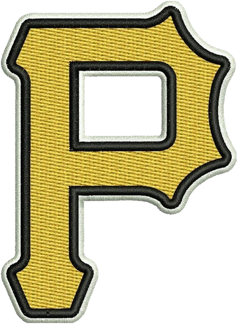 Diseño de bordado Pittsburgh Pirates logotipo 2 sobre tela