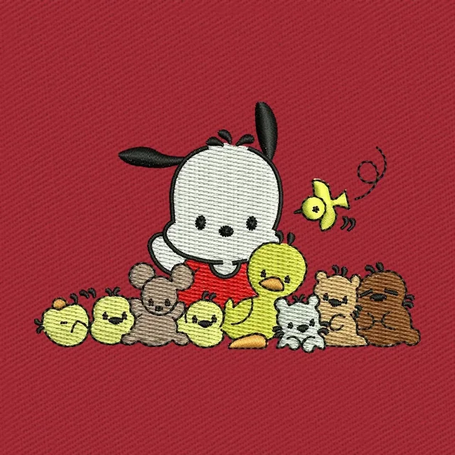 Pochacco Sanrio Doll 4 Embroidery Design