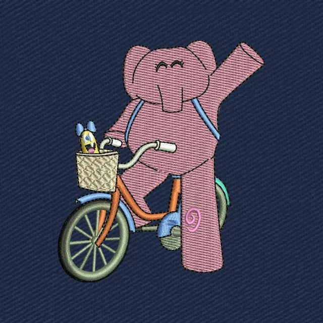Pocoyo Elly in bicicletta