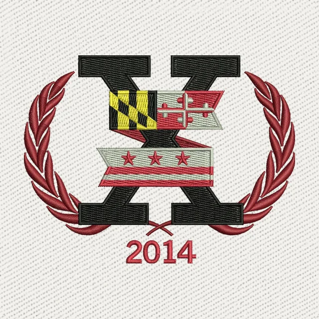 Potomac Exiles 2014 heraldisches E-Wappen Stickdatei