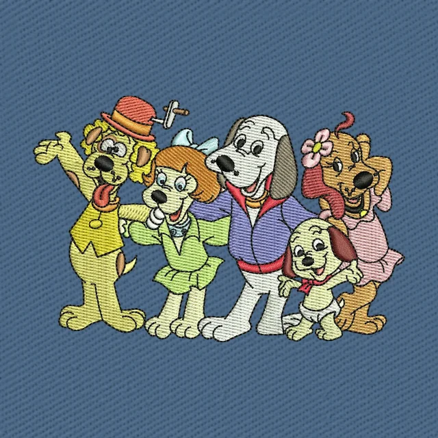 Pound Puppies Cartoon Logo Stickdatei