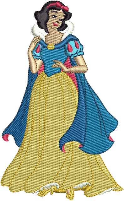 Ricamo Principessa Cinderella 3 su tessuto