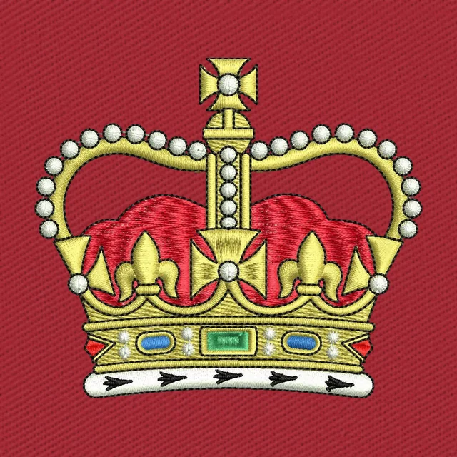 Queen Elizabeth Crown Stickdatei