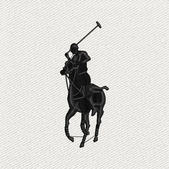 Ralph Lauren Big Black Embroidery Design