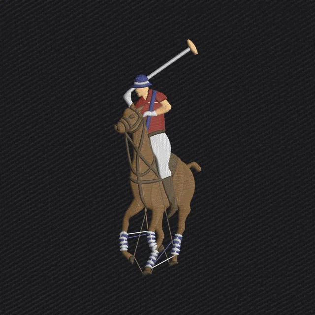 Ralph Lauren Polo Player Colour Embroidery Design