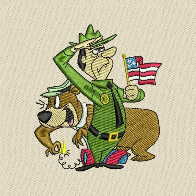 Ranger Smith and Yogi Bear Embroidery Design