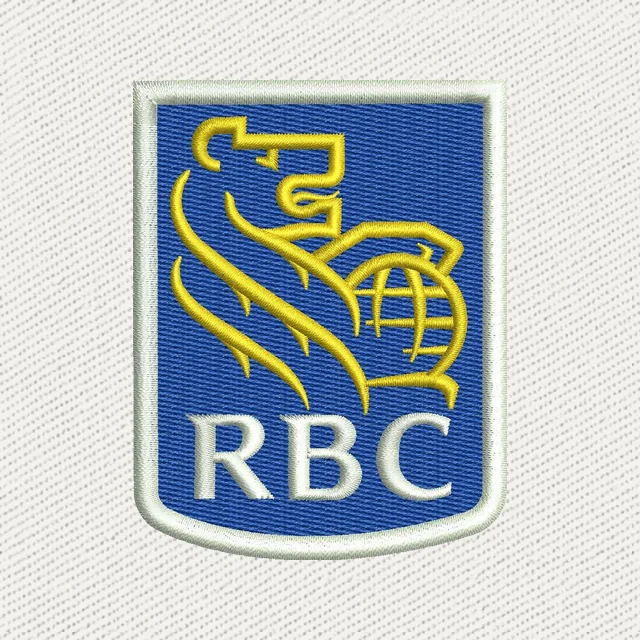 RBC Royal Bank Logo 3 Embroidery Design