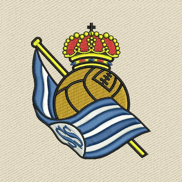 Real Sociedad Football Club Logo Embroidery Design