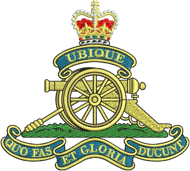 Ricamo Logo Royal Artillery su tessuto