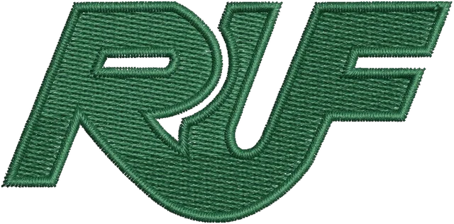 Ricamo Disegno da ricamo Logo automobilistico RUF verde su tessuto