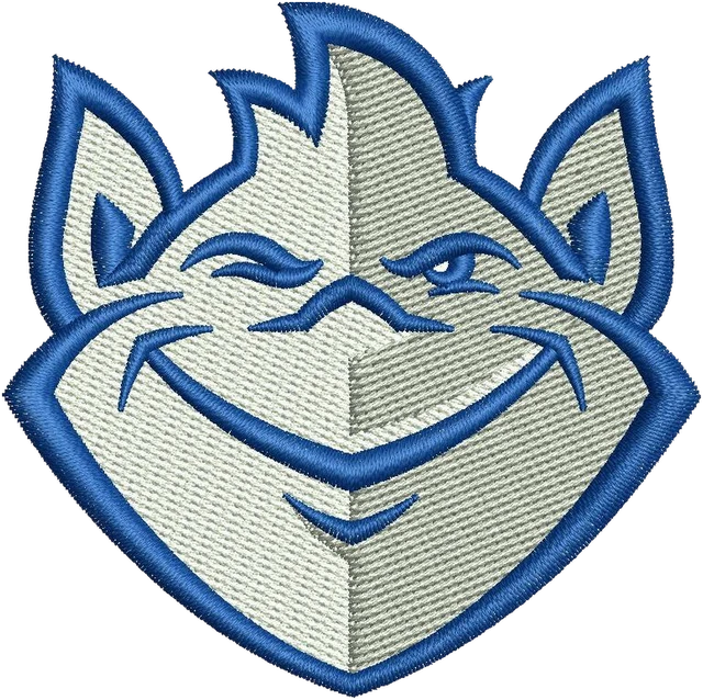 Ricamo Logo Saint Louis Billikens su tessuto