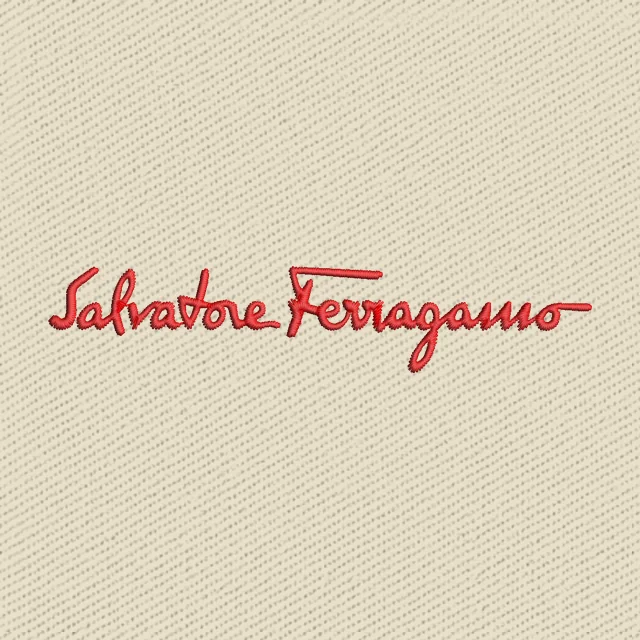 Salvatore Ferragamo Logo Stickdatei
