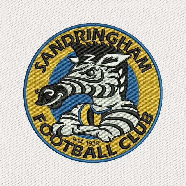 Sandringham Football Club Logo Embroidery Design