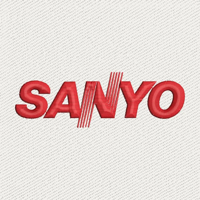 Sanyo Logo Embroidery Design